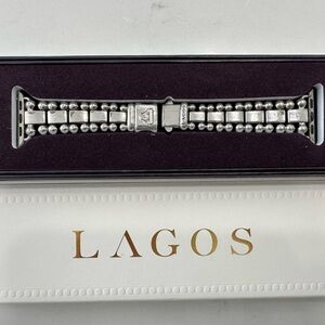 Lagos Caviar Apple Watch Bracelet - stainless steel